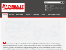 Tablet Screenshot of macandales.com
